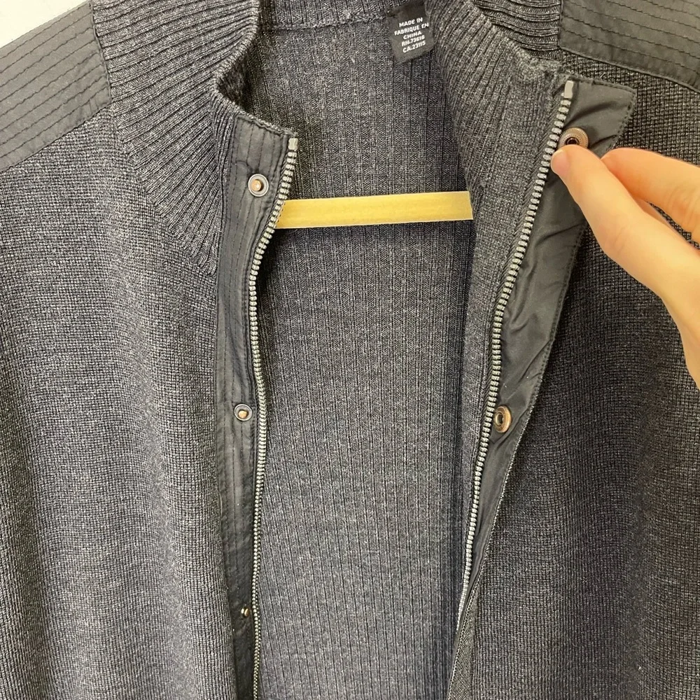 Hugo Boss Wool Ribbed Sweater Jacket - Picture 8 of 15